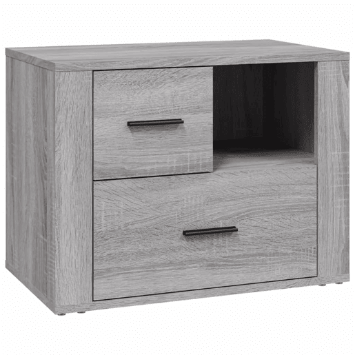 Mesa De Cabeceira - Mesinha De Cabeceira 60x36x45 cm derivados madeira cinzento sonoma
