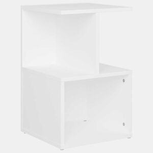 Mesa De Cabeceira - Mesinha De Cabeceira 35x35x55 cm derivados de madeira branco