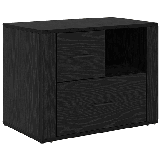 Mesa De Cabeceira - Mesinha De Cabeceira com gaveta Carvalho preto 60 x 36 x 45 cm