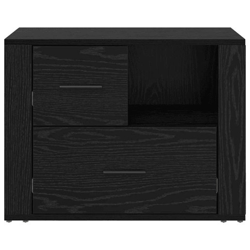 Mesa De Cabeceira - Mesinha De Cabeceira com gaveta Carvalho preto 60 x 36 x 45 cm