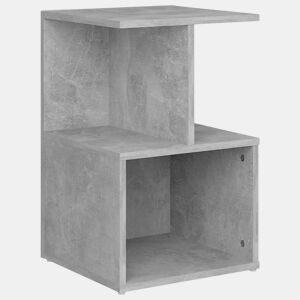 Mesa De Cabeceira - Mesinha De Cabeceira 35x35x55 cm derivados de madeira cinzento cimento