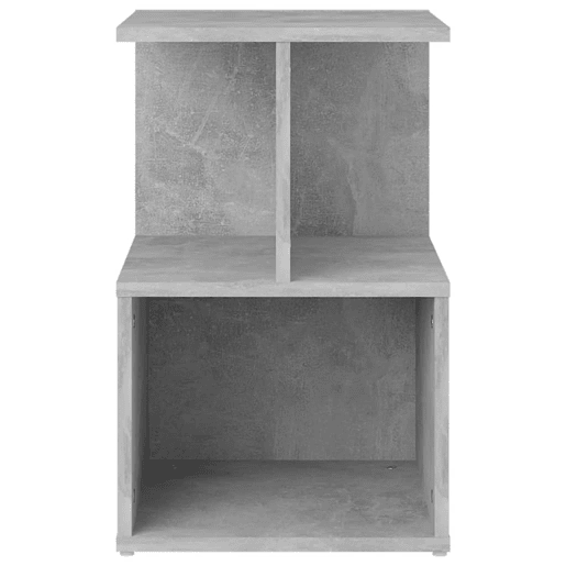 Mesa De Cabeceira - Mesinha De Cabeceira 35x35x55 cm derivados de madeira cinzento cimento