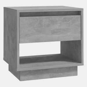 Mesa De Cabeceira - Mesinha De Cabeceira 45x34x44cm derivados madeira cinzento cimento