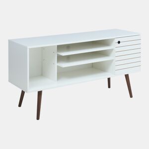 Móvel de televisão Vare 130x40x66 cm com 1 porta Branco en.casa