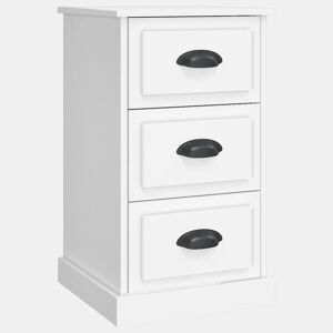 Mesa De Cabeceira - Mesinha De Cabeceira 39x39x67 cm derivados de madeira branco