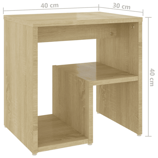 Mesa De Cabeceira - Mesinha De Cabeceira 40x30x40 cm derivados madeira carvalho sonoma