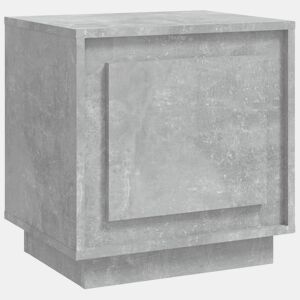 Mesa De Cabeceira - Mesinha De Cabeceira 44x35x45 cm derivados madeira cinza cimento