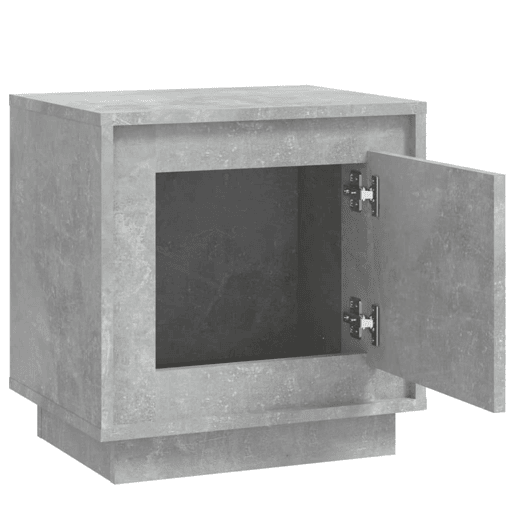 Mesa De Cabeceira - Mesinha De Cabeceira 44x35x45 cm derivados madeira cinza cimento