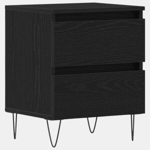 Mesa De Cabeceira - Mesinha De Cabeceira com gaveta Carvalho preto 40 x 35 x 50 cm