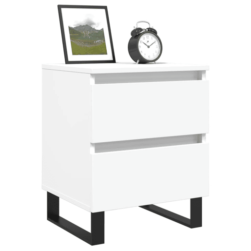 Mesa De Cabeceira - Mesinha De Cabeceira 40x35x50 cm derivados de madeira branco