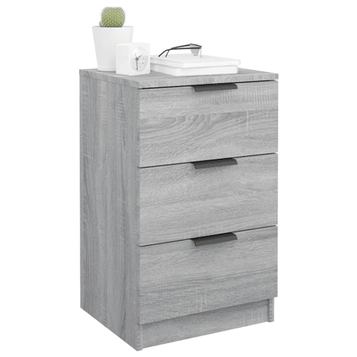 Mesa De Cabeceira - Mesinha De Cabeceira 40x35x47 cm sonoma cinzento