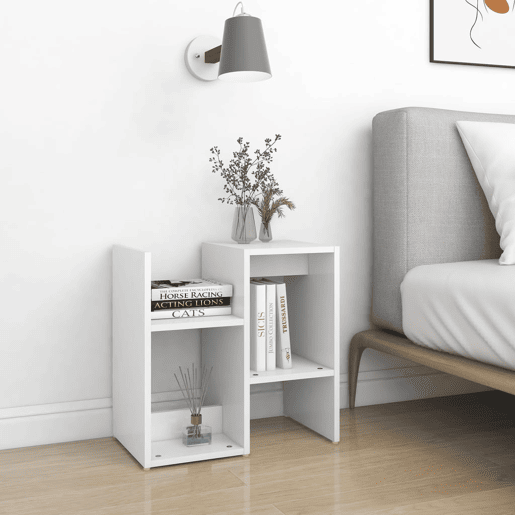 Mesa De Cabeceira - Mesinha De Cabeceira 50x30x51,5 cm derivados de madeira branco