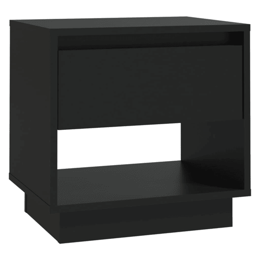Mesa De Cabeceira - Mesinha De Cabeceira 45x34x44 cm contraplacado preto