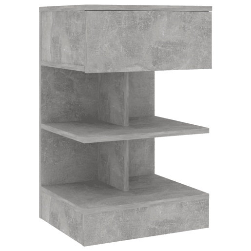 Mesa De Cabeceira - Mesinha De Cabeceira derivados de madeira cinzento cimento