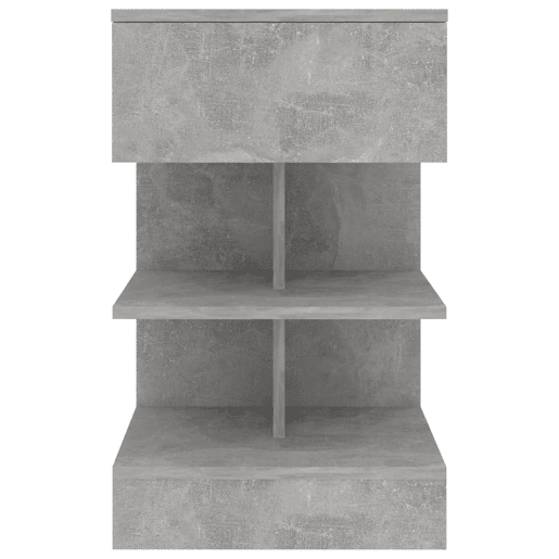 Mesa De Cabeceira - Mesinha De Cabeceira derivados de madeira cinzento cimento