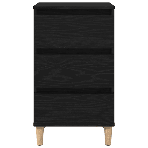 Mesa De Cabeceira - Mesinha De Cabeceira com gaveta Carvalho preto 40 x 35 x 69 cm