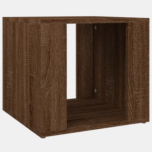 Mesa De Cabeceira Mesinha De Cabeceira - 41x40x36 cm derivados madeira carvalho-castanho