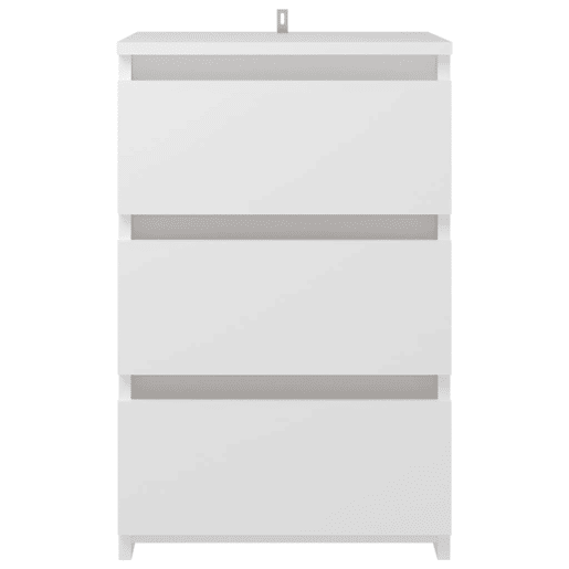 Mesa De Cabeceira - Mesinha De Cabeceira 40x35x62,5 cm derivados de madeira branco