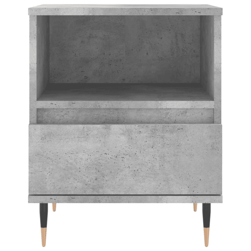 Mesa De Cabeceira - Mesinha De Cabeceira 40x35x50cm derivados madeira cinzento cimento