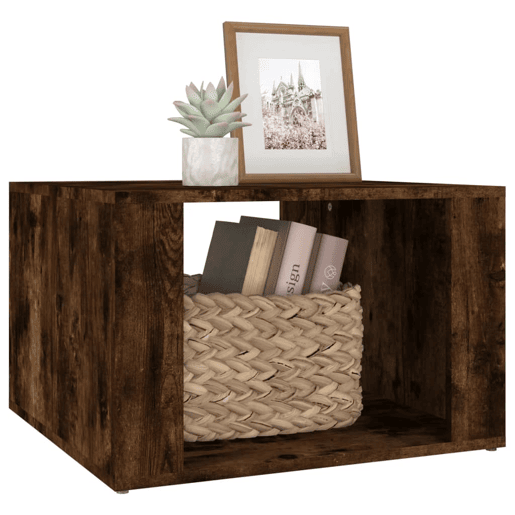 Mesa De Cabeceira - Mesinha De Cabeceira 57x55x36 cm derivados madeira carvalho fumado