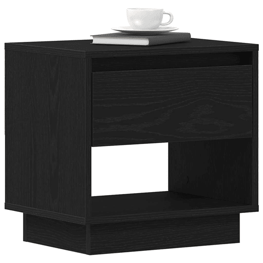Mesa De Cabeceira - Mesinha De Cabeceira Mesinha De Cabeceira - Carvalho preto 45 x 34 x 44 cm Madeira processada