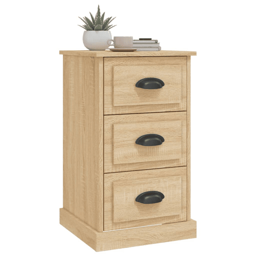 Mesa De Cabeceira - Mesinha De Cabeceira 39x39x67 cm derivados madeira carvalho sonoma