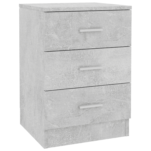 Mesa De Cabeceira - Mesinha De Cabeceira derivados de madeira cinzento cimento