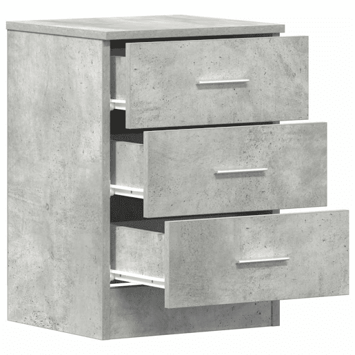 Mesa De Cabeceira - Mesinha De Cabeceira derivados de madeira cinzento cimento