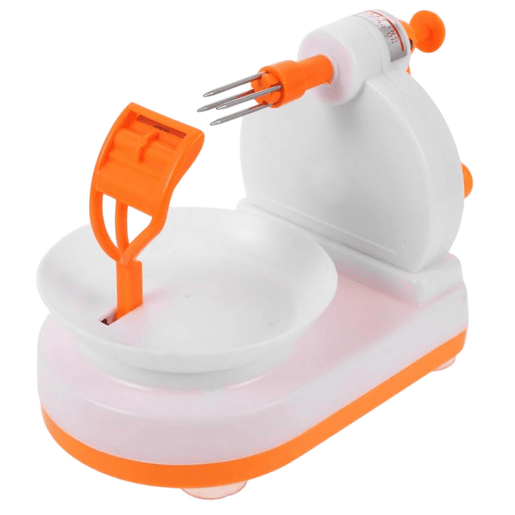Descascador de frutas em plástico ABS laranja e branco Descascador de frutas em plástico ABS laranja e branco