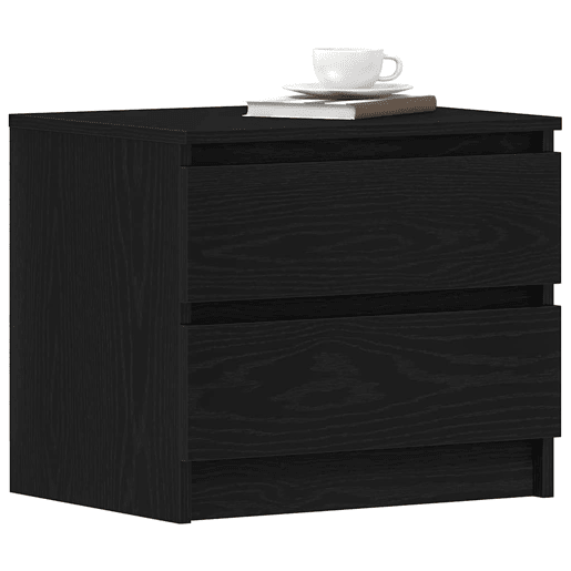 Mesa De Cabeceira - Mesinha De Cabeceira Carvalho preto 50 x 40 x 43.5 cm