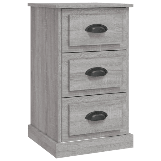 Mesa De Cabeceira - Mesinha De Cabeceira 39x39x67 cm derivados madeira cinzento sonoma