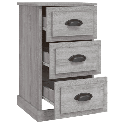 Mesa De Cabeceira - Mesinha De Cabeceira 39x39x67 cm derivados madeira cinzento sonoma
