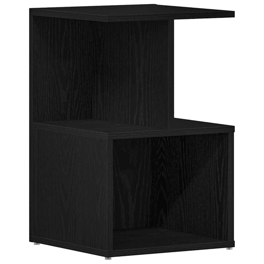 Mesa De Cabeceira - Mesinha De Cabeceira Carvalho preto 35 x 35 x 55 cm