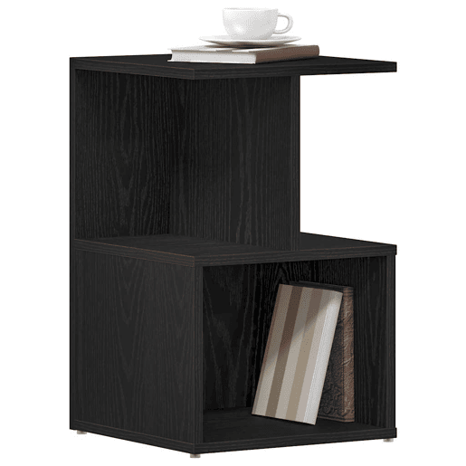 Mesa De Cabeceira - Mesinha De Cabeceira Carvalho preto 35 x 35 x 55 cm