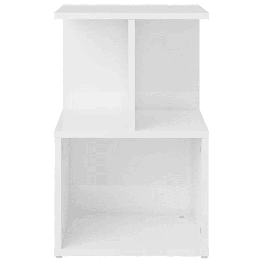 Mesa De Cabeceira Mesinha De Cabeceira - 35x35x55 cm derivados madeira branco brilhante