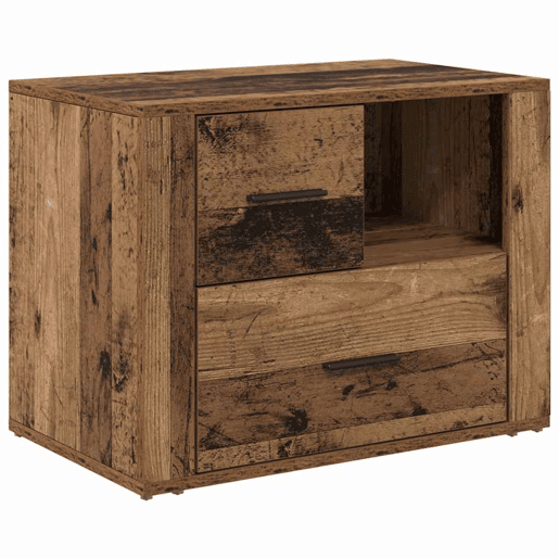 Mesa De Cabeceira - Mesinha De Cabeceira com gaveta Madeira antiga 60 x 36 x 45 cm