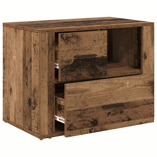 Mesa De Cabeceira - Mesinha De Cabeceira com gaveta Madeira antiga 60 x 36 x 45 cm