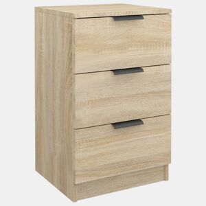 Mesa De Cabeceira - Mesinha De Cabeceira 40x36x65 cm cor carvalho sonoma