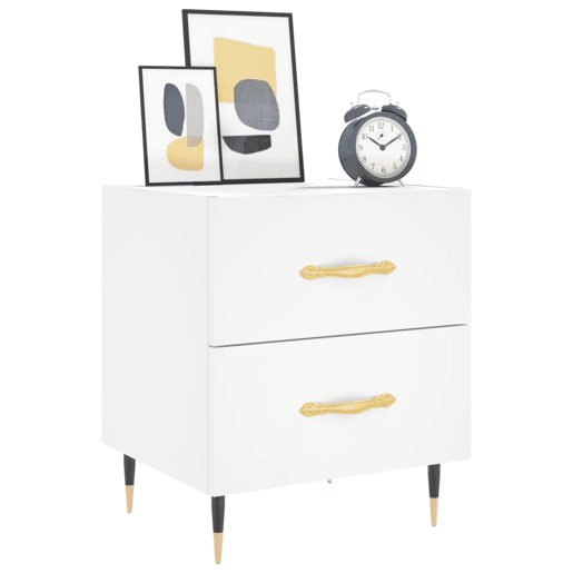 Mesa De Cabeceira - Mesinha De Cabeceira 40x35x47,5 cm derivados de madeira branco