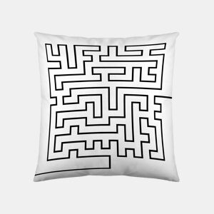 ICEHOME - Capa de Almofada Estampada - Sem Enchimento - 60x60 Cm - Algodão Extra Suave - LABERINTH