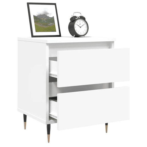 Mesa De Cabeceira - Mesinha De Cabeceira 40x35x50 cm derivados de madeira branco