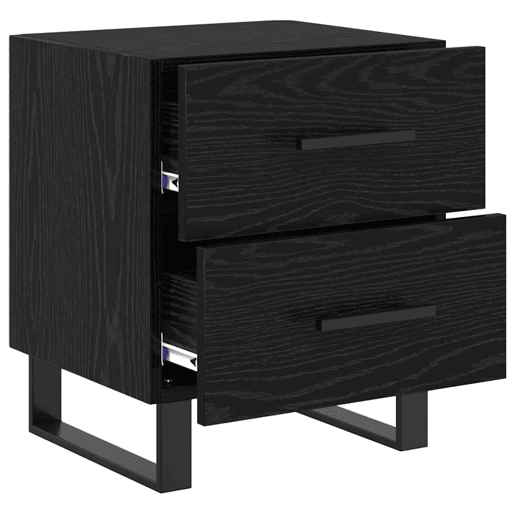 Mesa De Cabeceira - Mesinha De Cabeceira Carvalho preto 40 x 35 x 47,5 cm