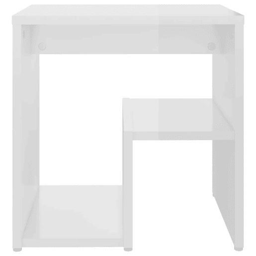 Mesa De Cabeceira - Mesinha De Cabeceira derivados de madeira branco brilhante