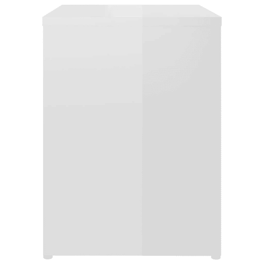 Mesa De Cabeceira - Mesinha De Cabeceira derivados de madeira branco brilhante