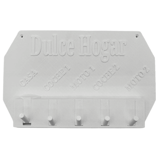 Well Home - Porta-chaves de parede ''Sweet Home'' branco