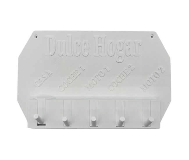 Well home - colgador de llaves de pared ''dulce hogar'' color blanco