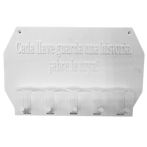 Well Home - Porta Chaves de Parede Cada chave guarda uma história, abra a sua! cor Branco