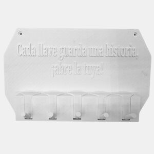 Well Home - Porta Chaves de Parede Cada chave guarda uma história, abra a sua! cor Branco