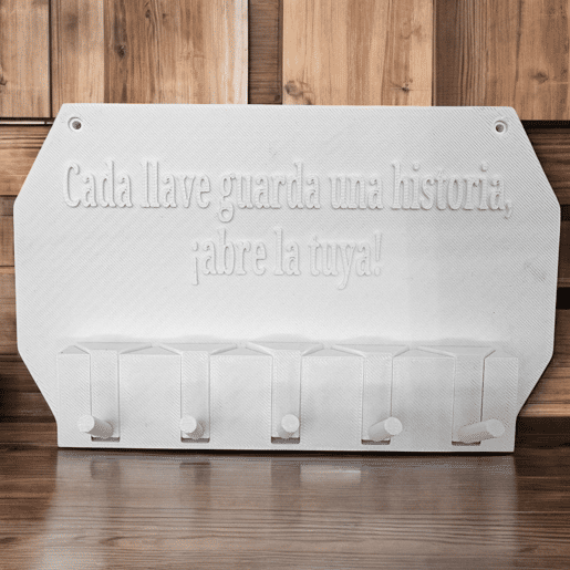 Well Home - Porta Chaves de Parede Cada chave guarda uma história, abra a sua! cor Branco