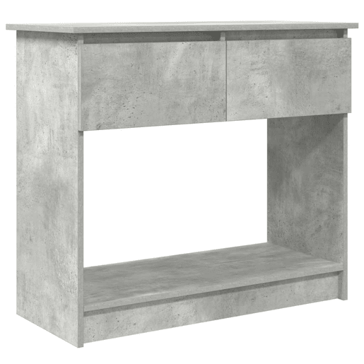 Mesa Consola - Mesa De Entrada com gavetas 85,5x38,5x74,5 cm cinzento cimento